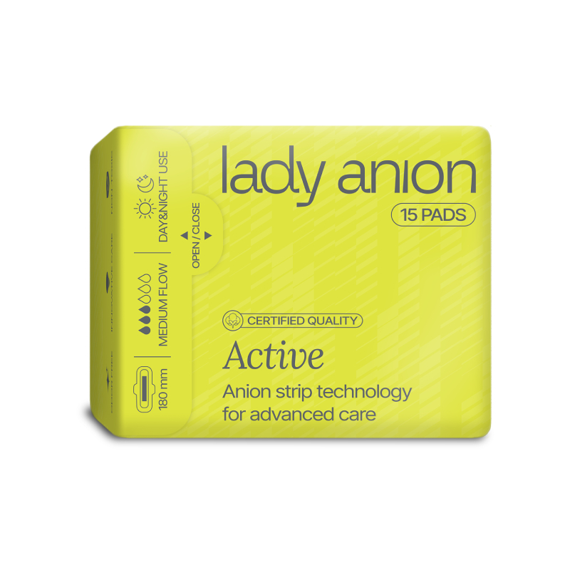 LADY ANION Active plānas higiēniskās paketes N15