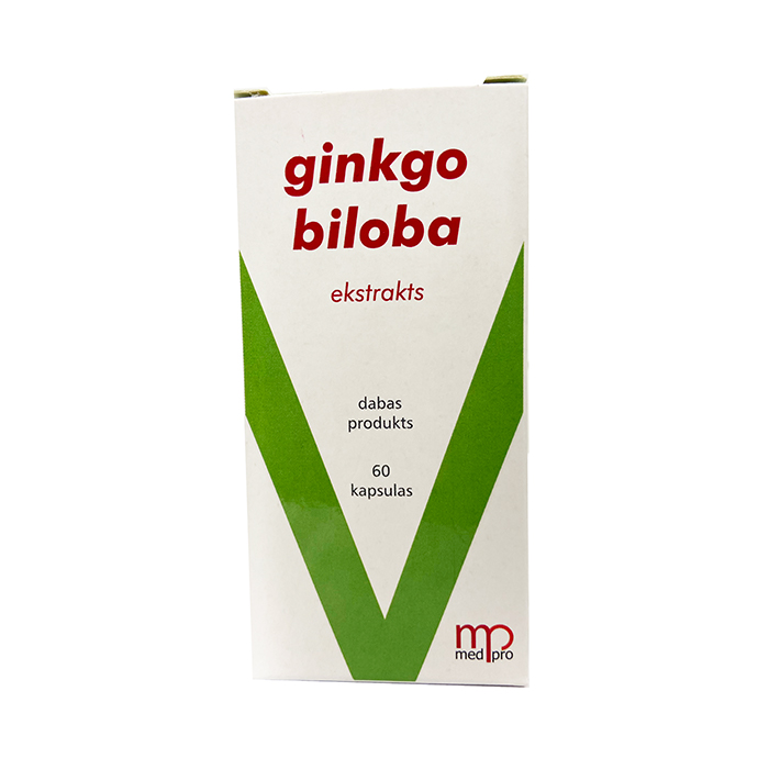 MEDPRO Ginkgo biloba 60 mg kapsulas, 60 gab.