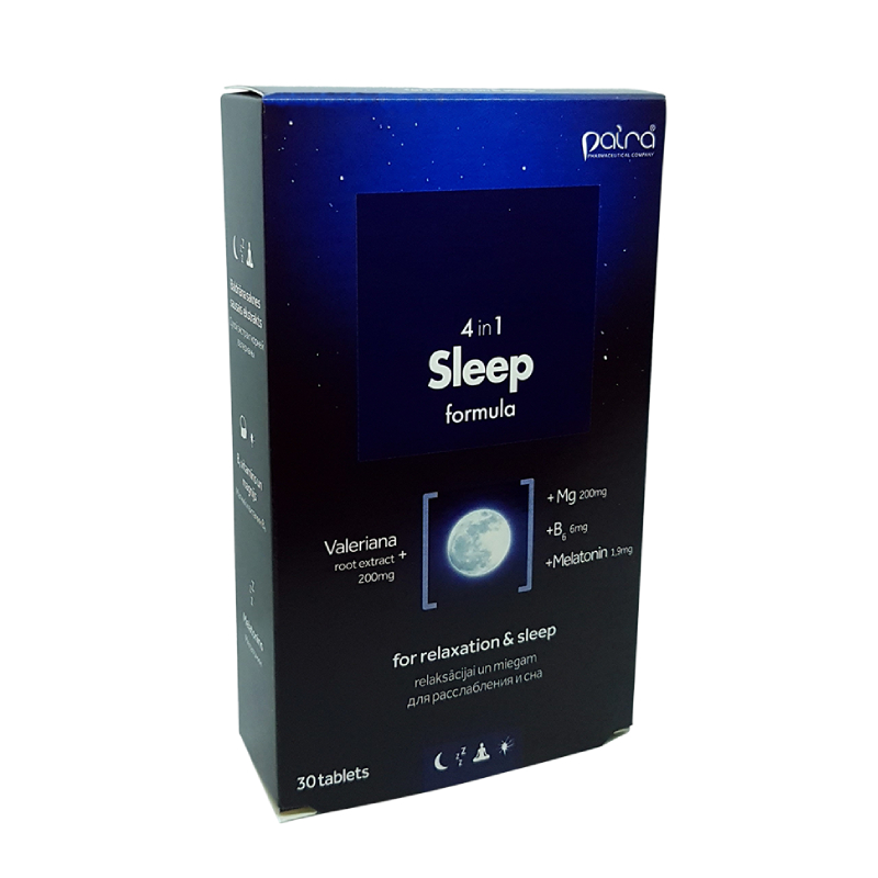 Sleep Formula 4 IN 1, 30 tabletes