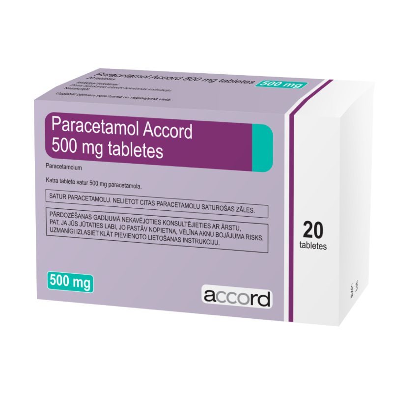 Paracetamol Accord 500 mg tabletes