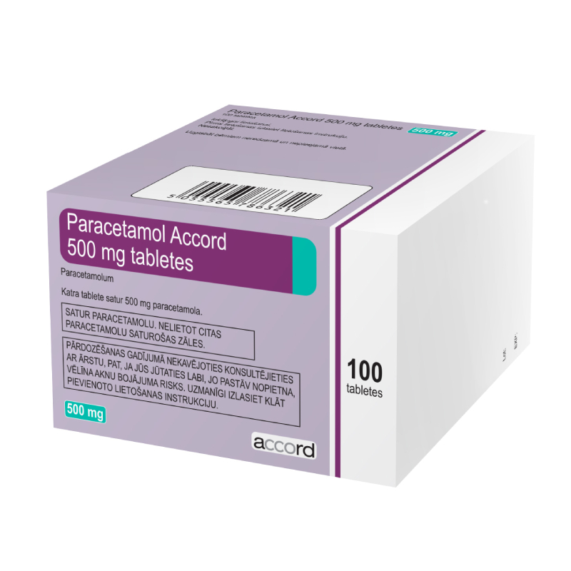 Paracetamol Accord 500 mg tabletes
