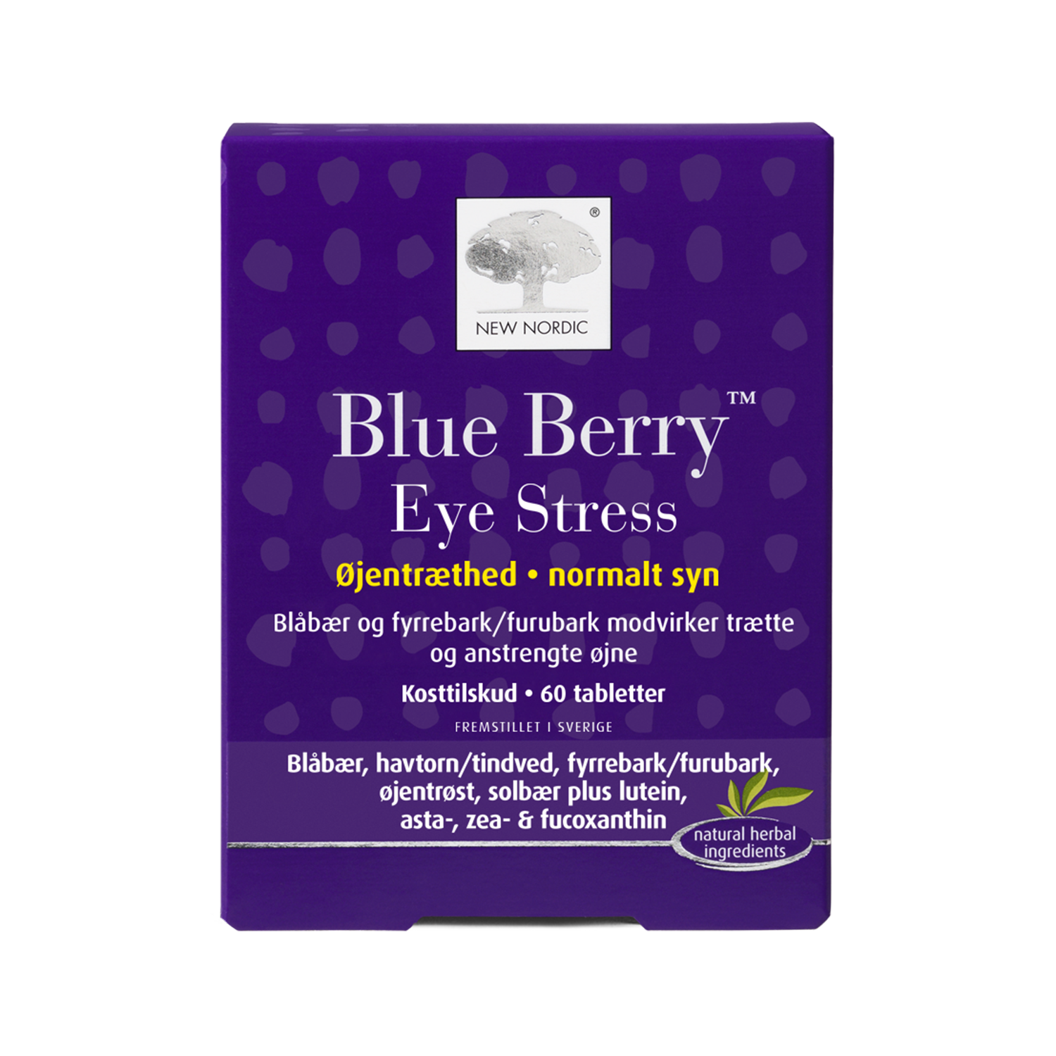 New Nordic Blue Berry Eye Stress, 60 tabletes