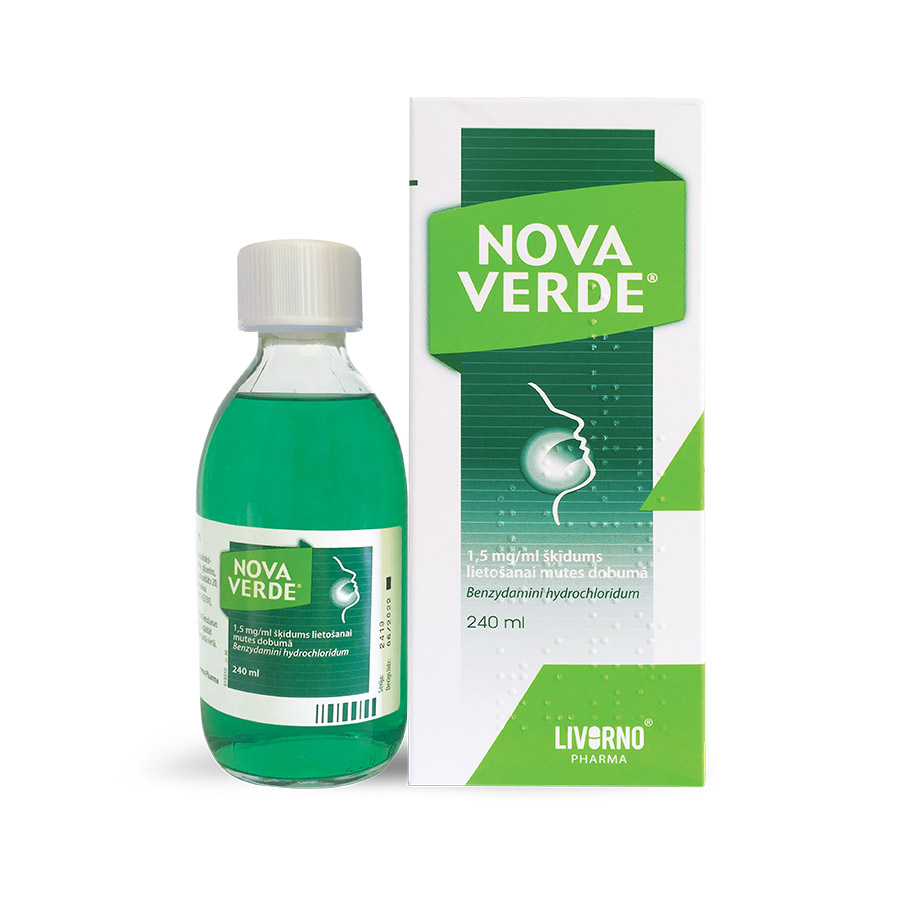Nova Verde 1,5 mg/ml šķīdums lietošanai mutes dobumā
