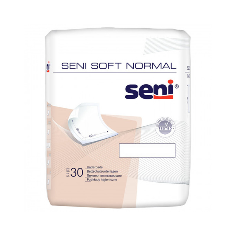 SENI SOFT NORMAL absorbējošie paladziņi, 40x60 cm, 30 gab.