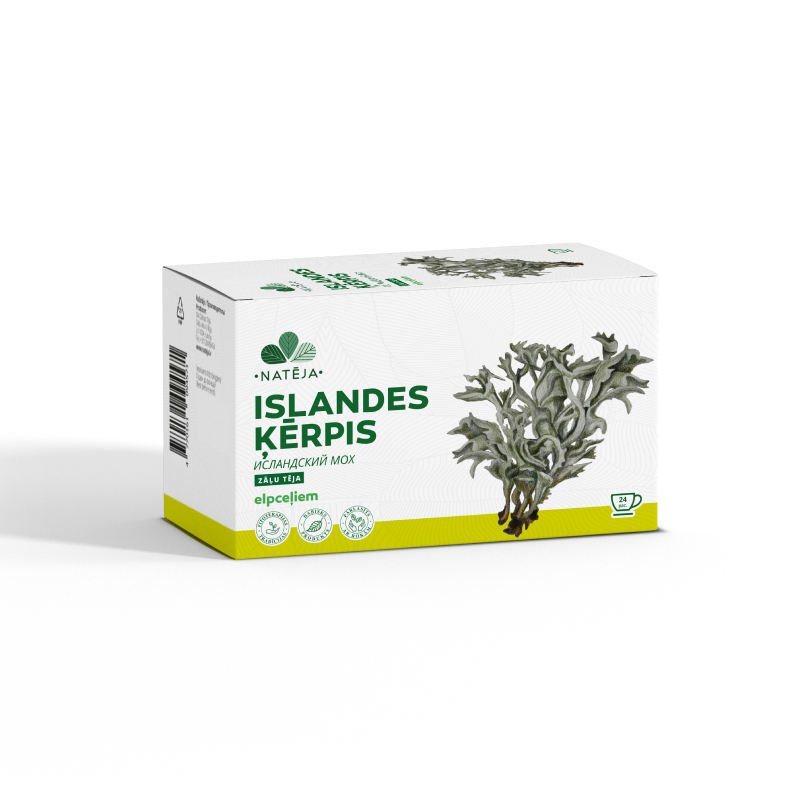Natēja Islandes ķērpja tēja, 24 paciņas