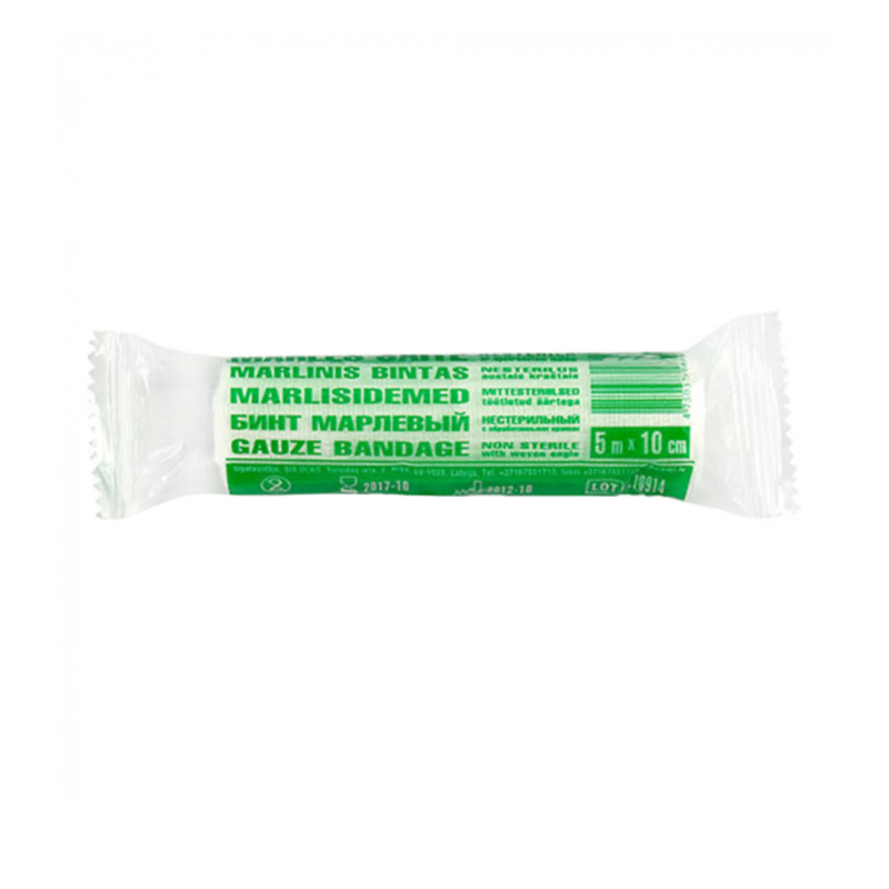 Olko Marles saite ar apstrādātām malām - nesterila, 10 cm x 5 m