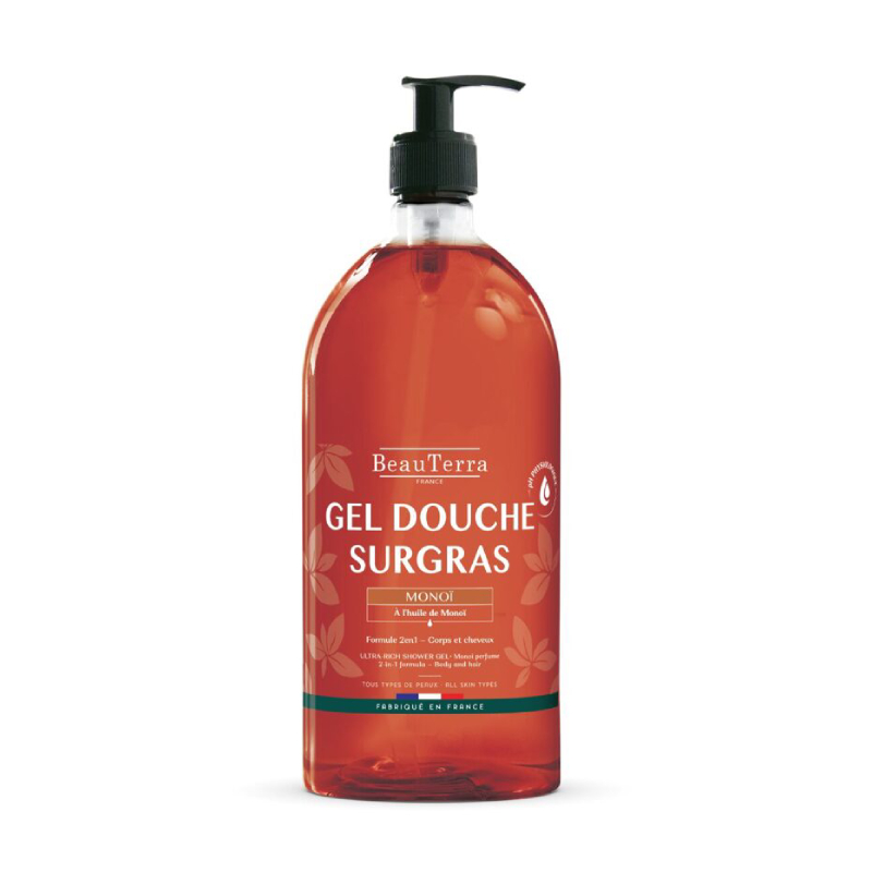 BeauTerra Monoi barojošs dušas gels, 1 L