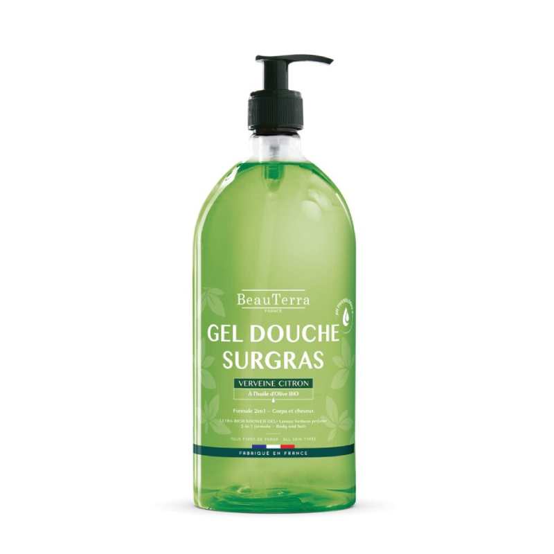 BeauTerra Citronu-verbēnas barojošs dušas gels, 1 L