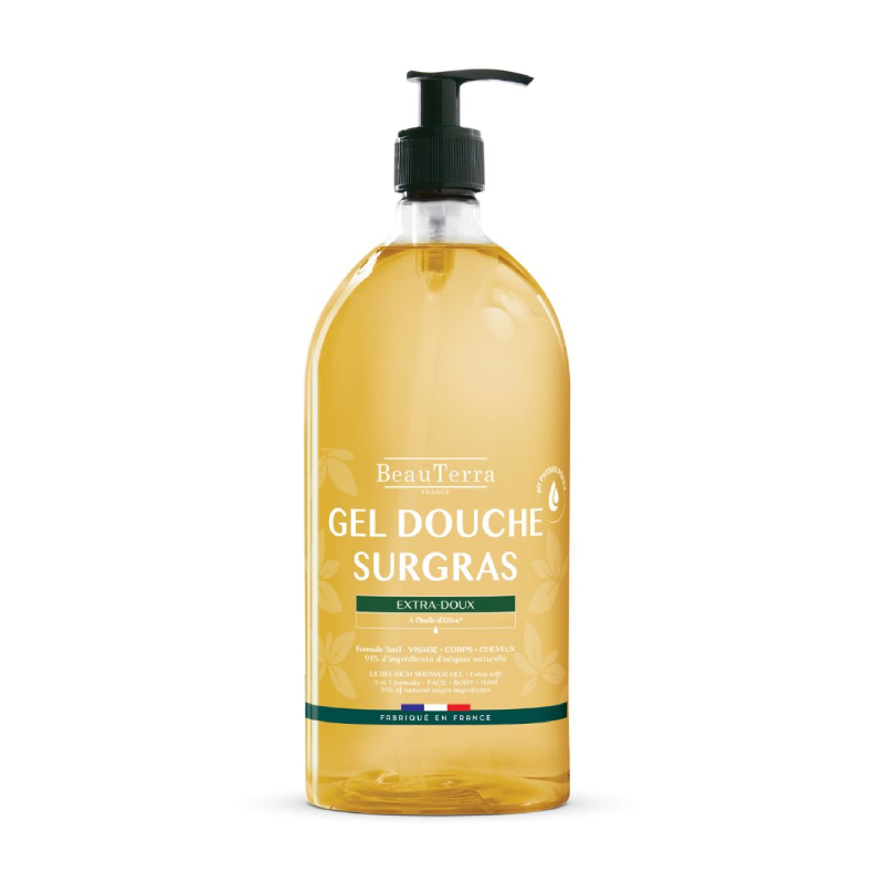 BeauTerra īpaši saudzīgs, barojošs dušas gels, 1 L