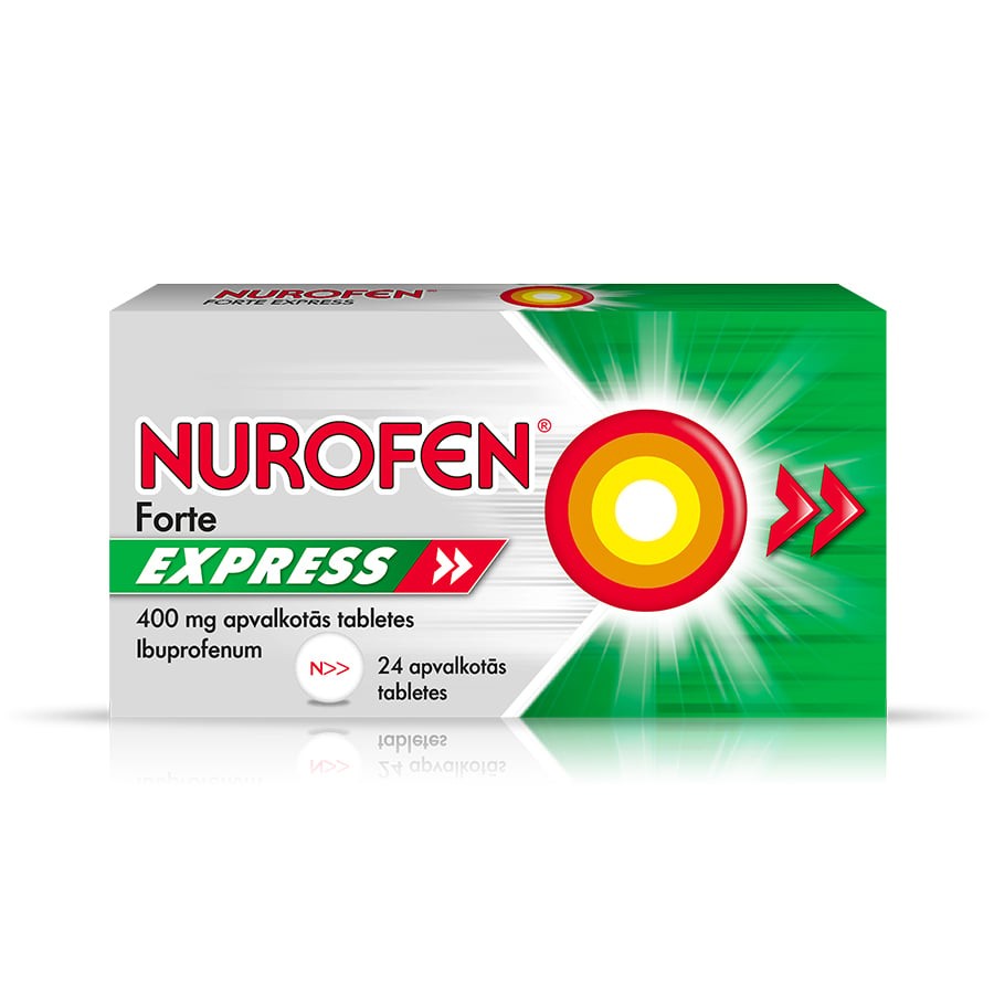 Nurofen Forte Express 400 mg apvalkotās tabletes
