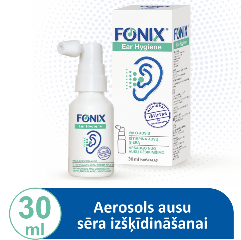 FONIX aerosols ausīm EAR HYGIENE, 30 ml