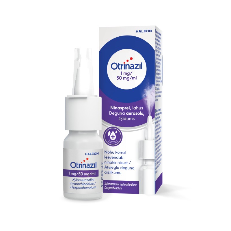 Otrinazil 1 mg/50 mg/ml deguna aerosols, šķīdums