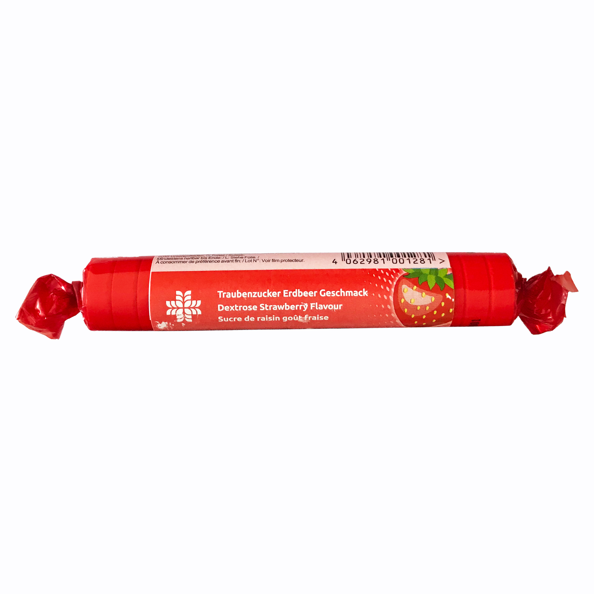 LIVSANE Dekstroze + C vitamīns košļājamās tabletes ar zemeņu garšu, 44 g