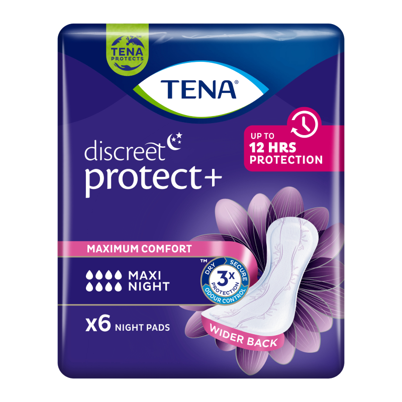 TENA Discreet Maxi Night paketes, 6 gab.
