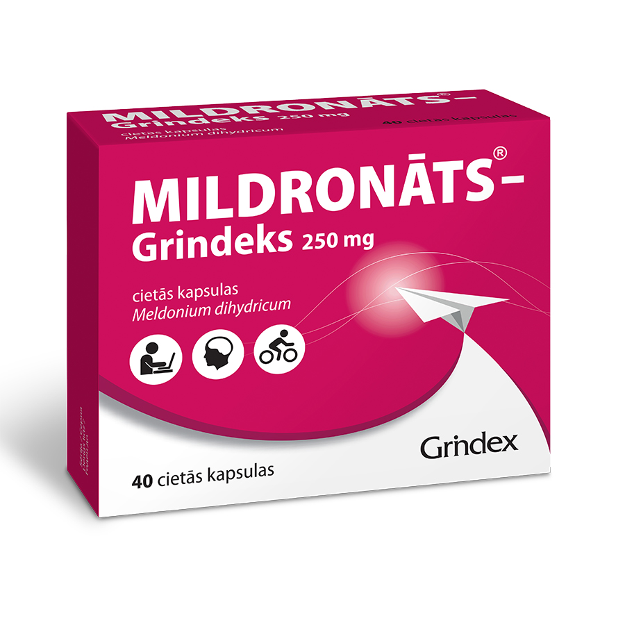 Mildronāts-Grindeks 250 mg cietās kapsulas
