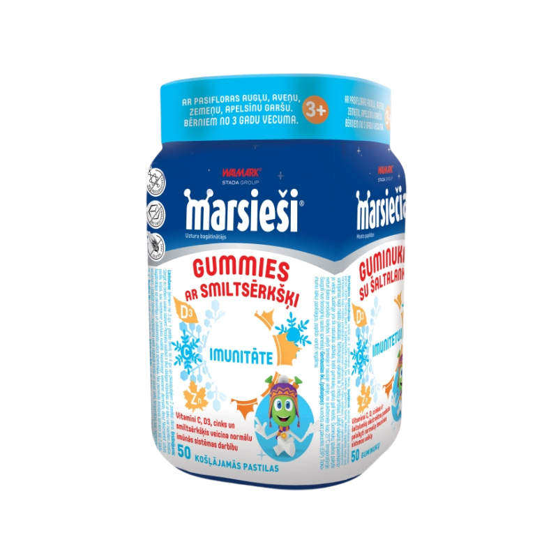 MARSIEŠI gummies ar smiltsērkšķi, 50 gab.