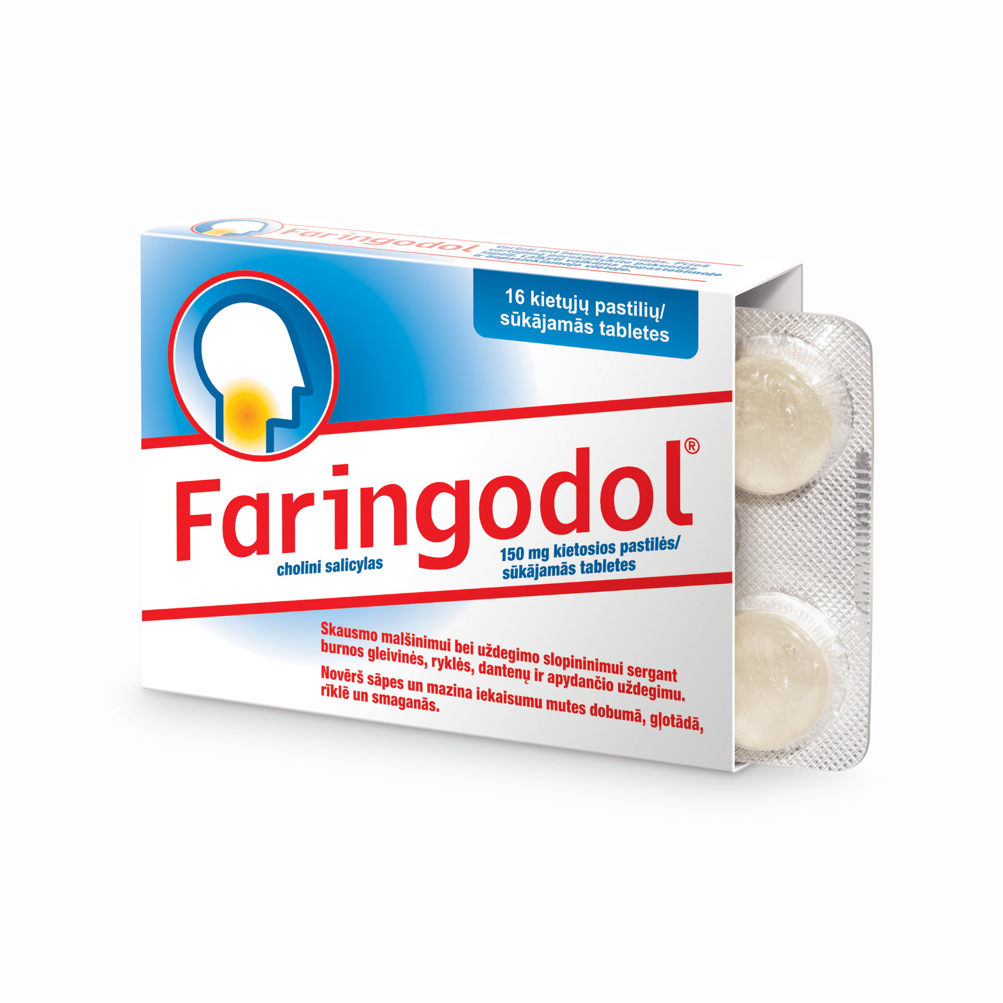 Faringodol 150 mg sūkājamās tabletes