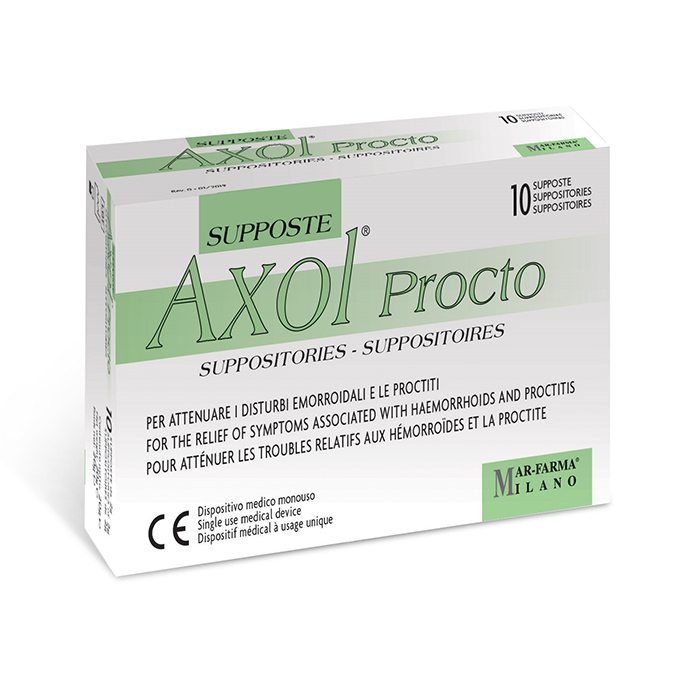 Axol Procto, 10 supozitoriji