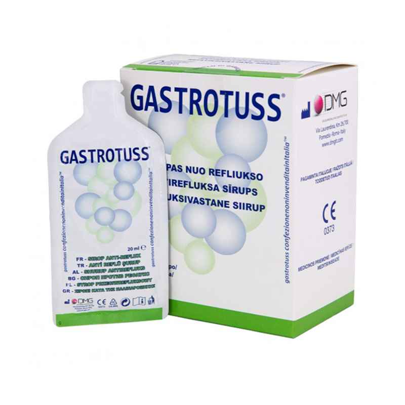 Gastrotuss antirefluksa sīrups 20 ml, 20 paciņas