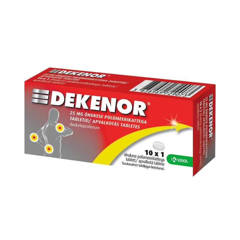 Dekenor 25 mg apvalkotās tabletes