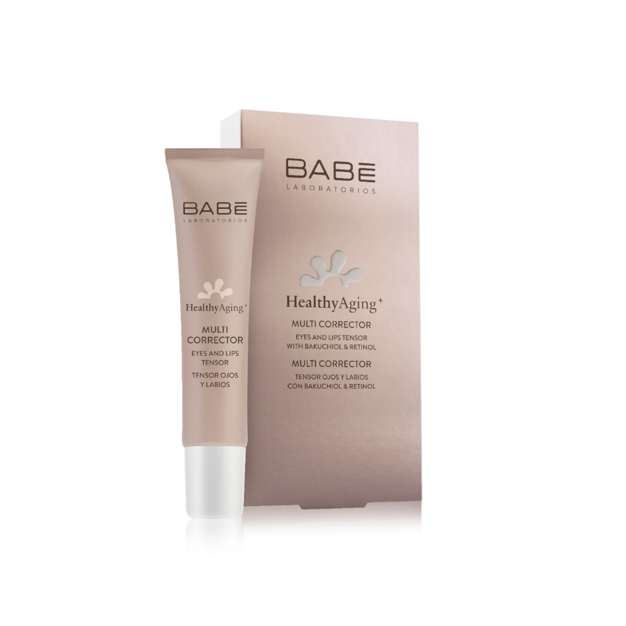 Babē Healthy aging+ daudzfunkcionāls korektors acu un lūpu zonai, 15 ml