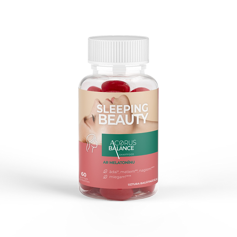 Acorus Balance SLEEPING BEAUTY, 60 košļājamās pastilas
