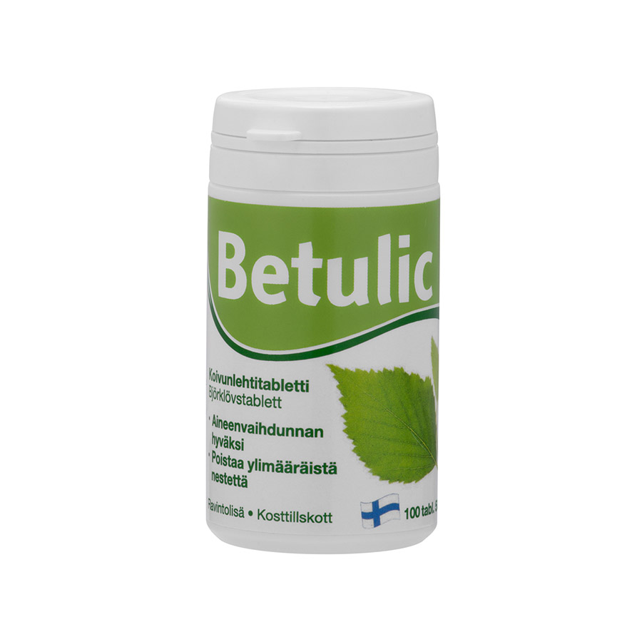 Betulic bērza lapu tabletes, 100 gab.