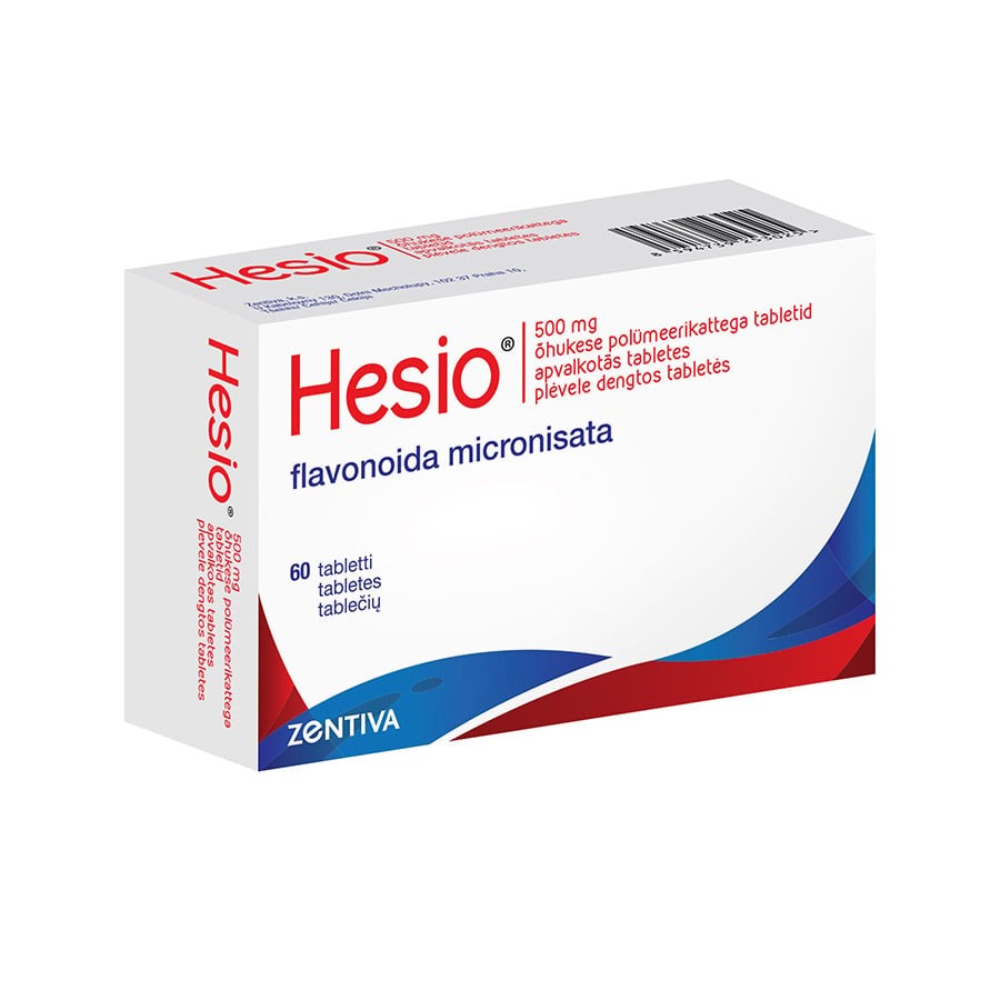 Hesio 500 mg apvalkotās tabletes