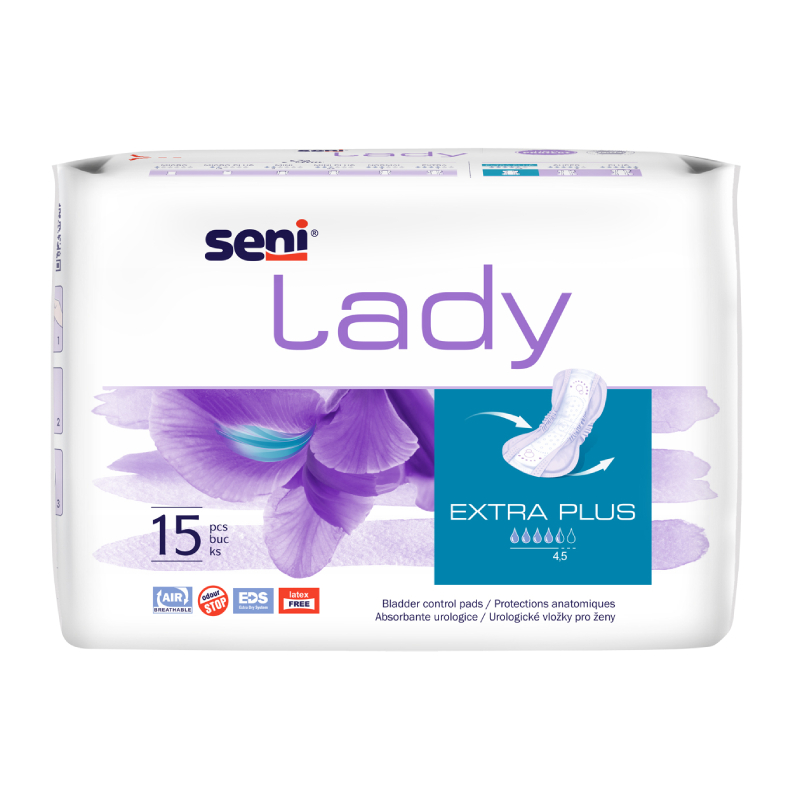 Seni Lady Extra Plus biksīšu ieliktnīši 4.5 piles, 15 gb.