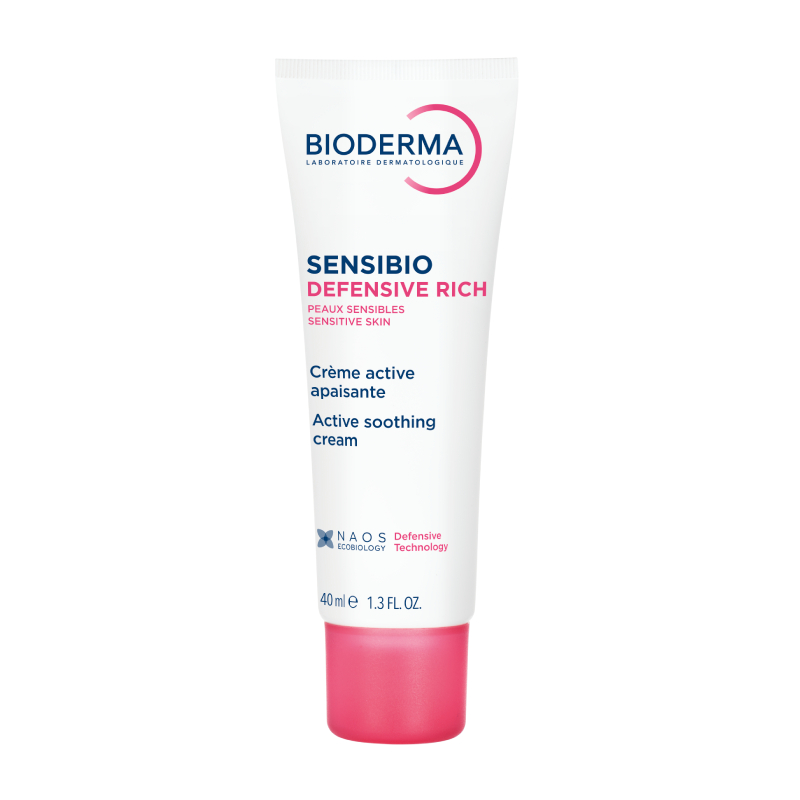 BIODERMA nomierinošs krēms jutīgai ādai SENSIBIO DEFENSIVE RICH, 40 ml