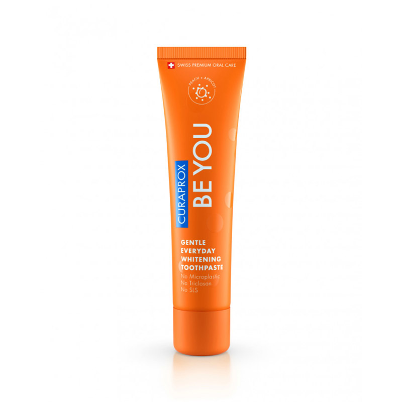 CURAPROX balinošā zobu pasta persiku/aprikožu BE YOU, 60 ml
