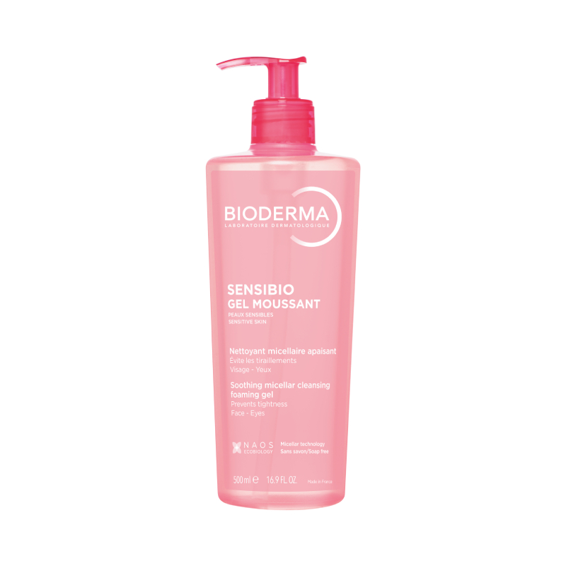 BIODERMA attīrošs putojošs gels jutīgai ādai SENSIBIO GEL MOUSSANT, 500 ml