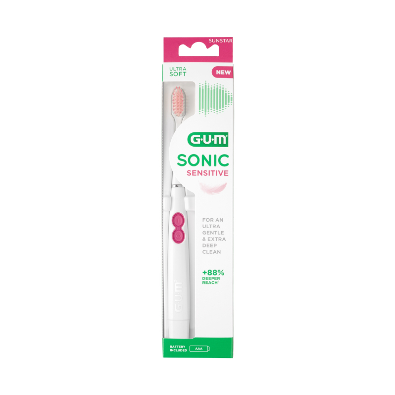 GUM elektriskā zobu birste ULTRA SOFT, SONIC SENSITIVE, 1 gab.