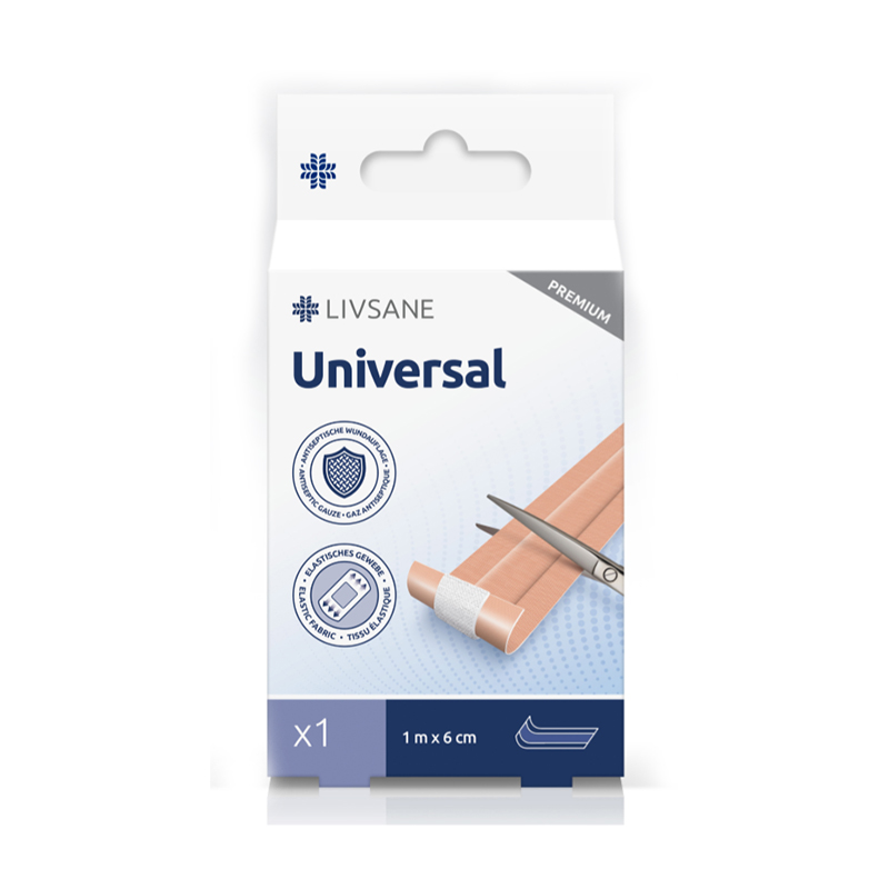 LIVSANE universālais plāksteris, 1 m x 6 cm