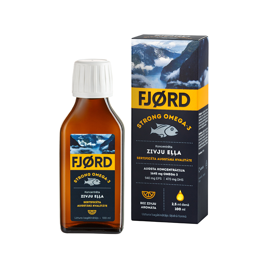FJORD Omega-3 zivju eļļa, 100 ml
