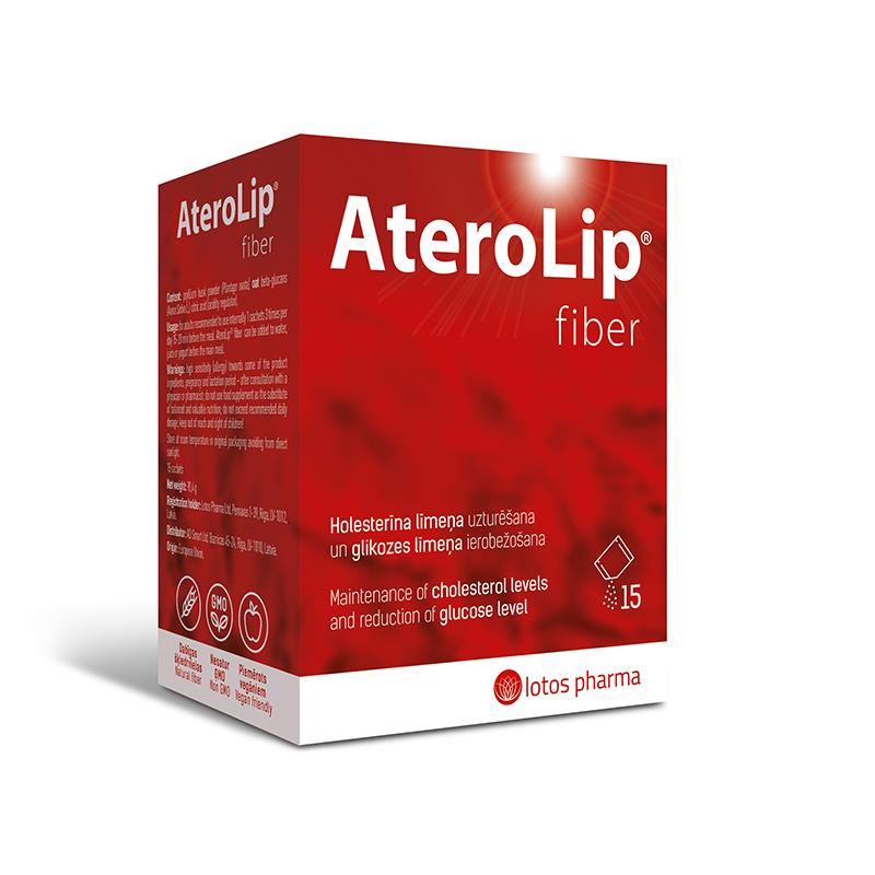 ATEROLIP Fiber pulveris, 15 paciņas