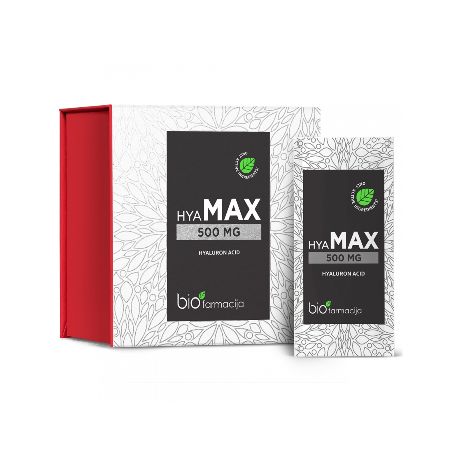 BIOFARMACIJA HyaMAX pulveris, 28 paciņas