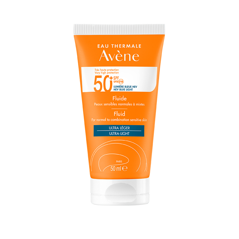 AVENE Sun SPF50+ fluīds normālai sejas ādai, 50 ml