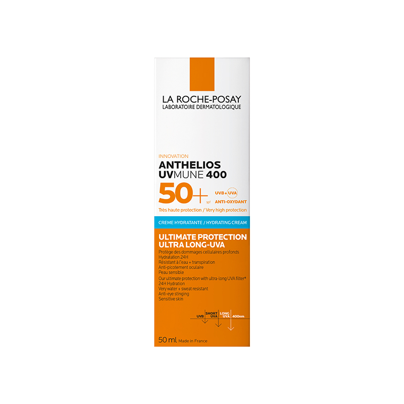 LA ROCHE POSAY Anthelios UVMune 400 mitrinošs krēms SPF50+, 50 ml