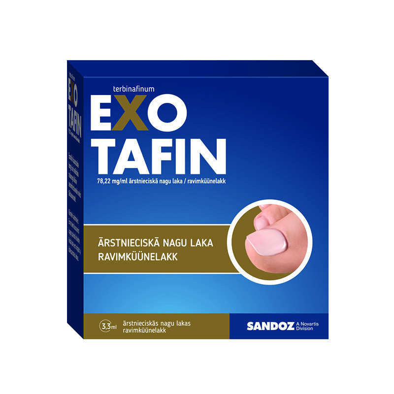 Exotafin 78,22 mg/ml ārstnieciskā nagu laka