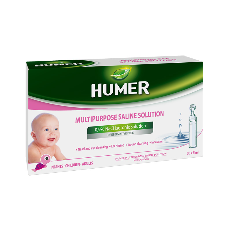 HUMER Daudzfunkcionāls fizioloģiskais šķīdums, 30 x 5ml