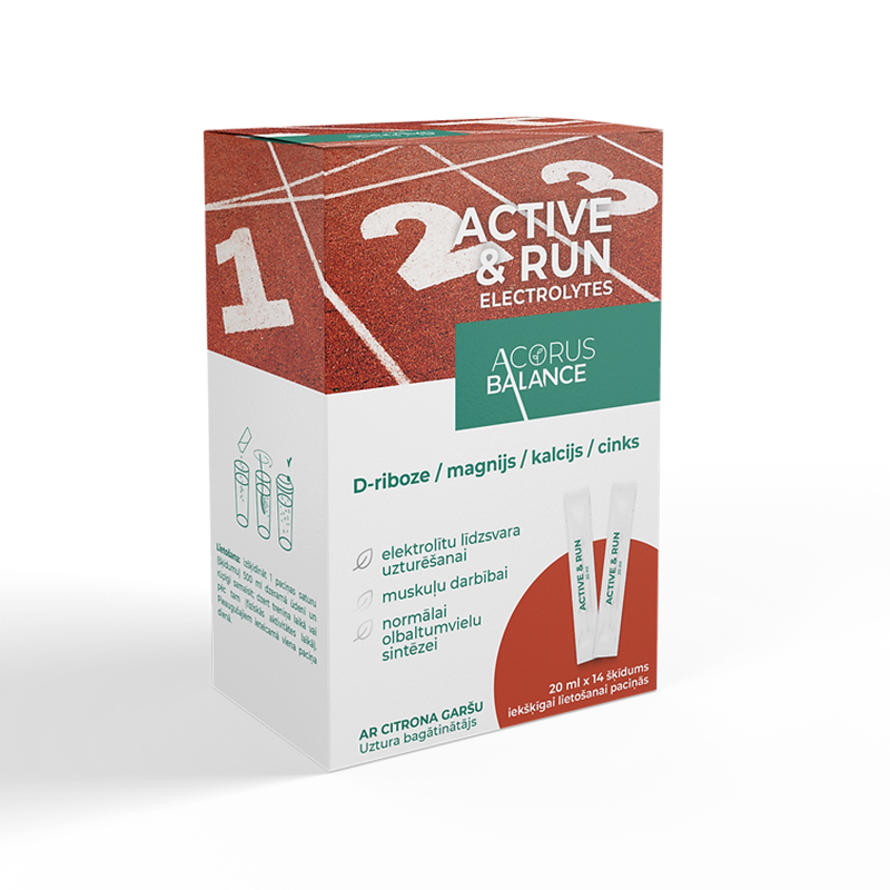 ACORUS BALANCE Active & Run Electrolytes, 14 x 20 ml paciņas