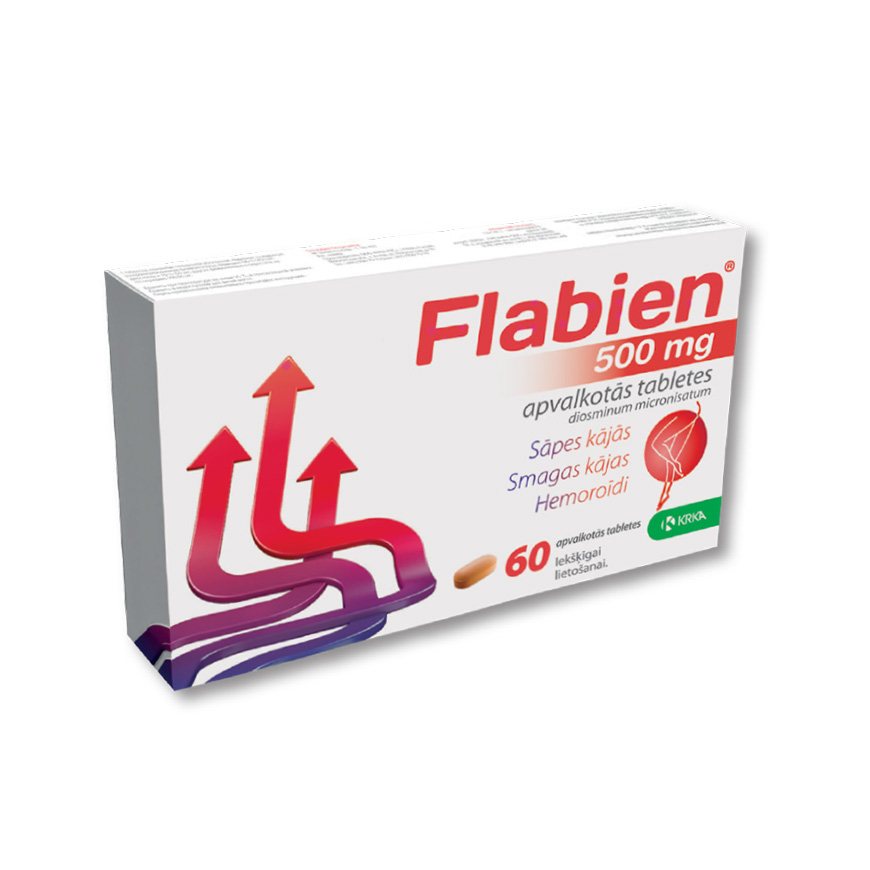 Flabien 500 mg apvalkotās tabletes