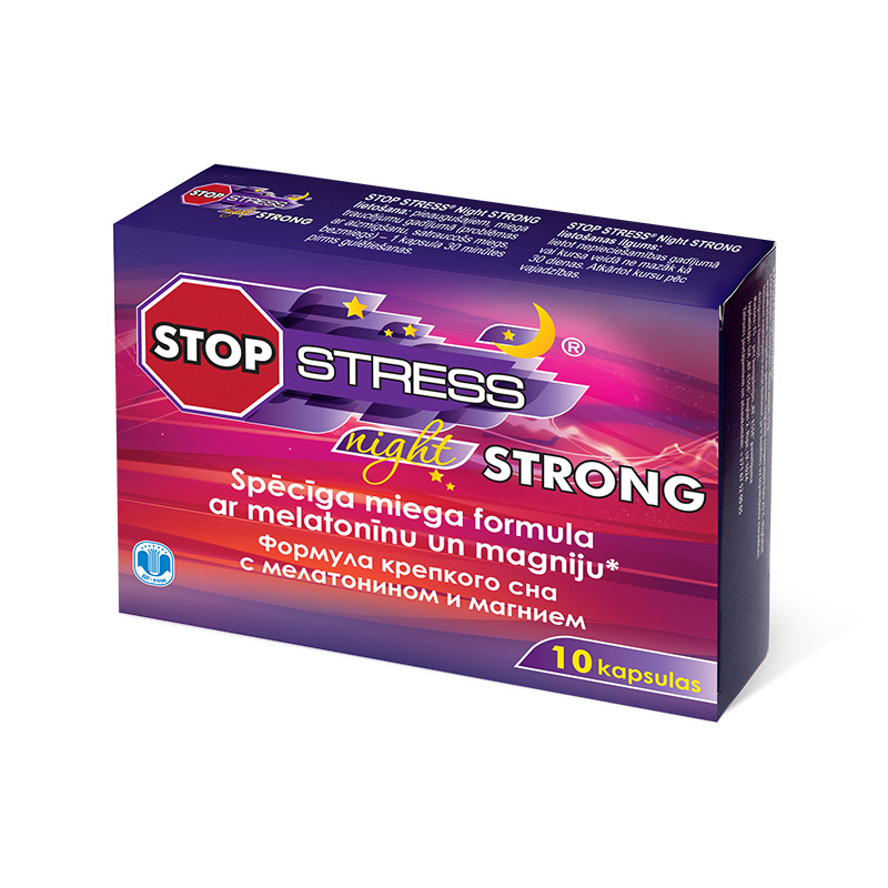 STOP STRESS Night Strong, 10 kapsulas