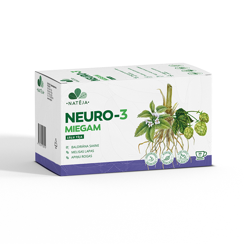 NATĒJA NEURO-3, zāļu tēja miegam, N20