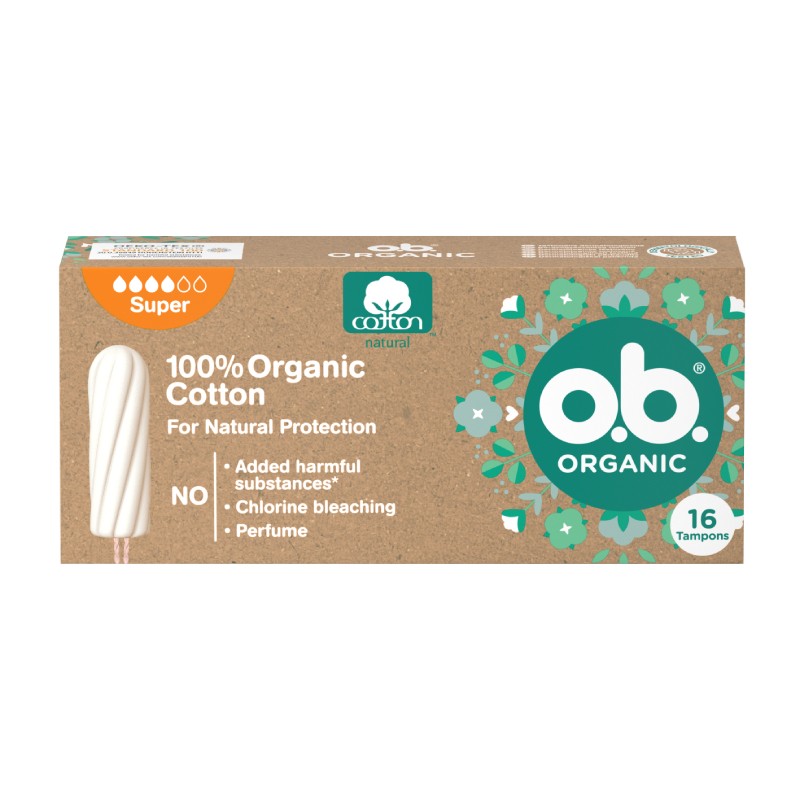 bestemt Træ kort O.B. ORGANIC SUPER TAMPONS N16 (JOHNSON & JOHNSON) | ...