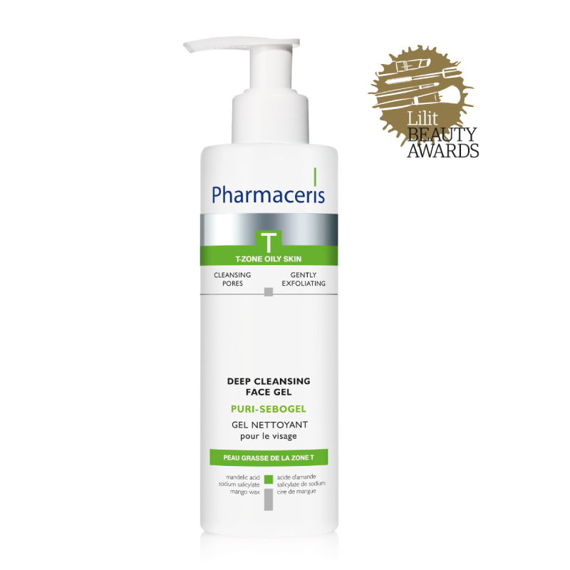 PHARMACERIS T dziļi attīrošs gels sejai PURI-SEBOGEL, 190 ml