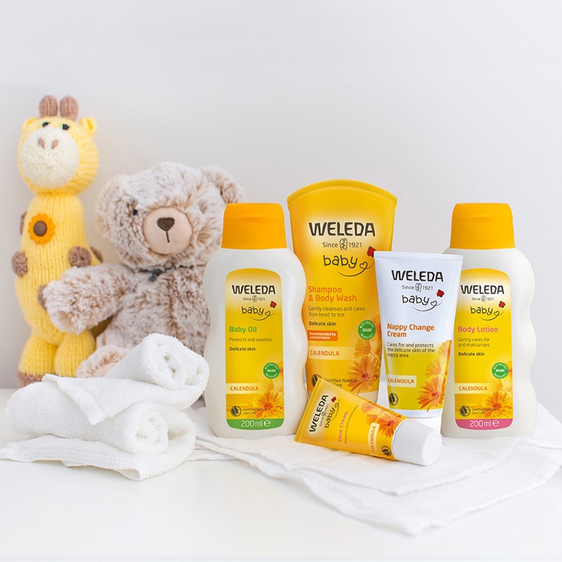 Trousse Bébé contenant des soins Weleda au Calendula - Weleda