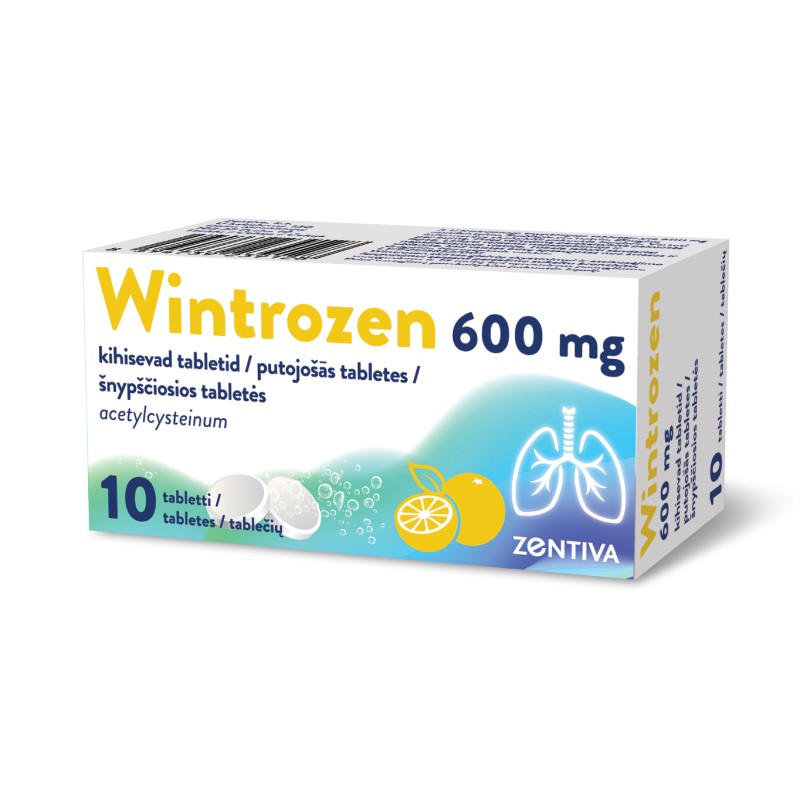 Wintrozen 600 mg putojošās tabletes