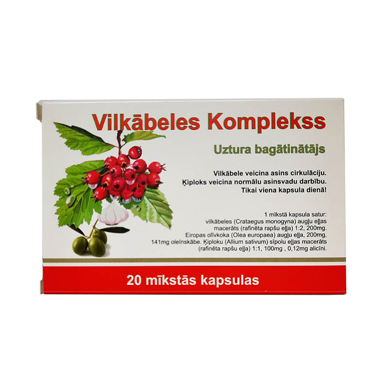 Vilkābeles Komplekss, 20 kapsulas